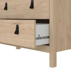 Vitrinekast Dallas Eiken - 79x199x33 cm