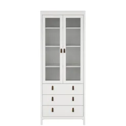 Vitrinekast Dallas Wit - 79x199x33 cm