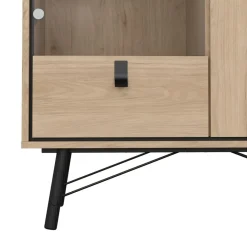 Vitrinekast Denver Eiken - 102x162x40 cm