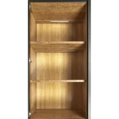 Vitrinekast Zwanenburg Zwart - 67x212x48 cm