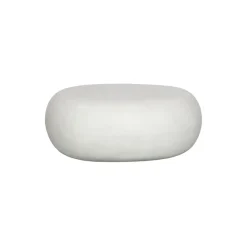 VTwonen Bijzettafel Pebble Wit - 65x49 cm