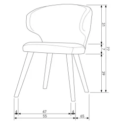 VTwonen Eetkamerstoel Cape Blauw