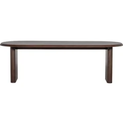 VTwonen Eettafel Ellips Bruin - 240x90 cm