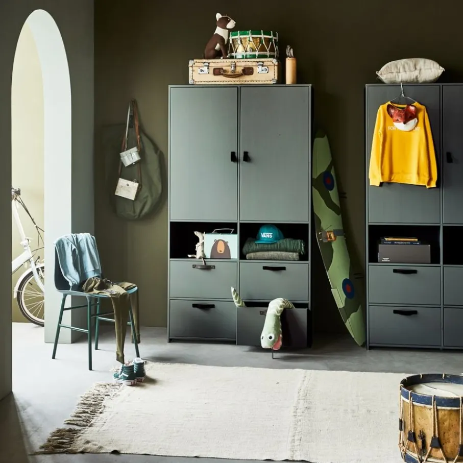 VTwonen Kledingkast Stage Groen - 103x185x40 cm