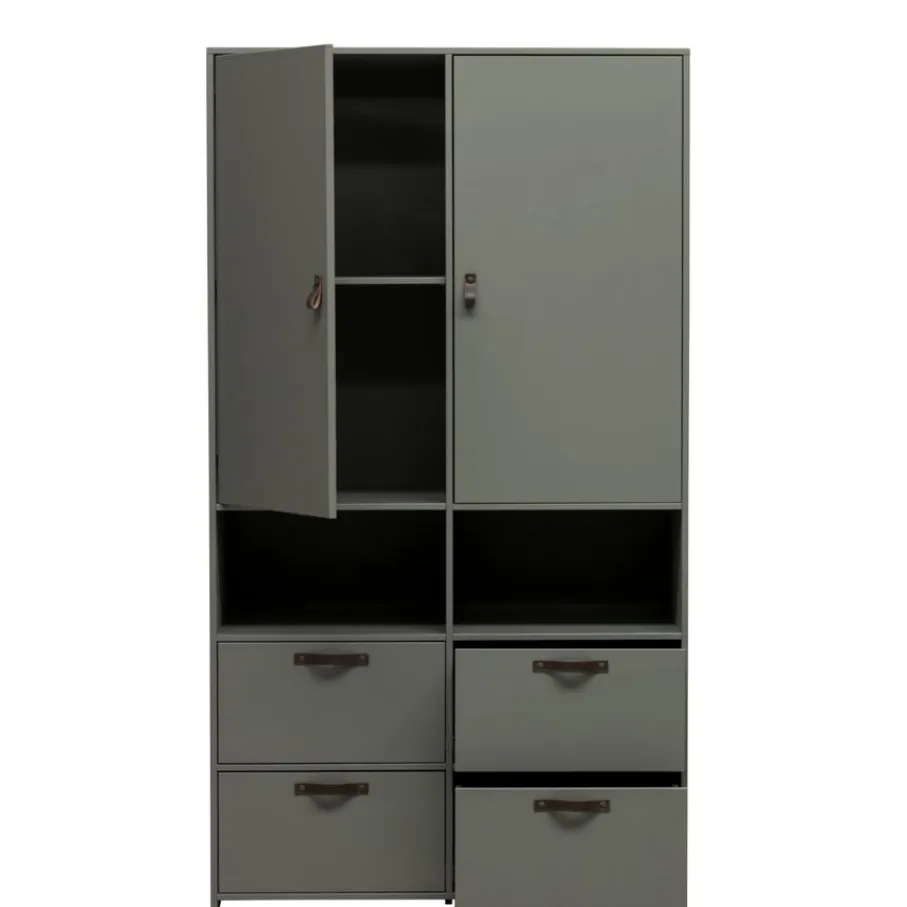 VTwonen Kledingkast Stage Groen - 103x185x40 cm