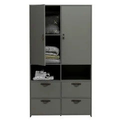 VTwonen Kledingkast Stage Groen - 103x185x40 cm