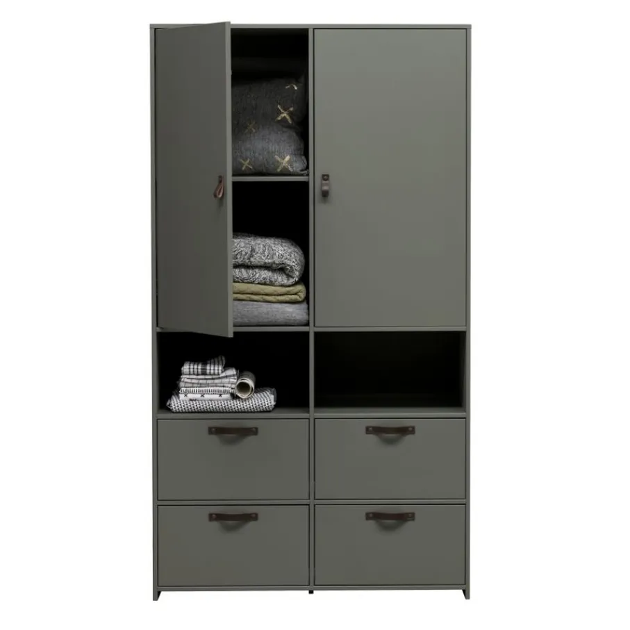 VTwonen Kledingkast Stage Groen - 103x185x40 cm