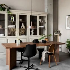 VTwonen Vitrinekast Chow Greige - 105x215x40 cm