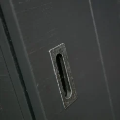 VTwonen Wandkast Barn Zwart - 122x230x37 cm