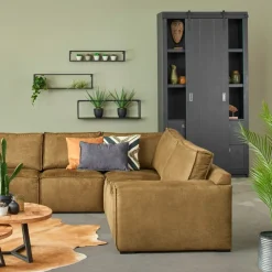 VTwonen Wandkast Barn Zwart - 122x230x37 cm