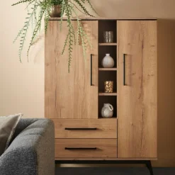 Wandkast Batenburg Naturel - 120x170x45 cm