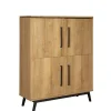 Wandkast Batenburg Naturel - 120x150x45 cm