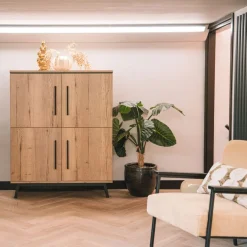 Wandkast Batenburg Naturel - 120x150x45 cm