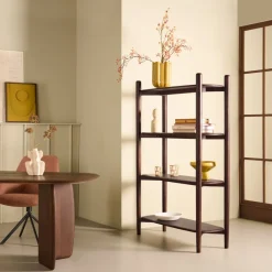 Wandkast Boogie Donkerbruin - 110x170x40 cm