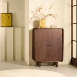 Wandkast Boogie Donkerbruin - 90x120x43 cm