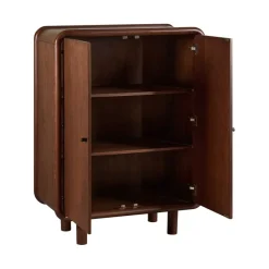 Wandkast Boogie Donkerbruin - 90x120x43 cm