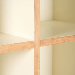 Wandkast Doble Naturel / Crème - 85x210x40 cm