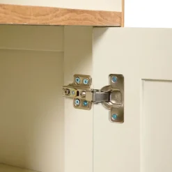 Wandkast Doble Naturel / Crème - 85x210x40 cm