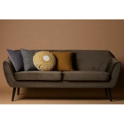 WOOOD 2,5 Zitsbank Rocco Donkergroen