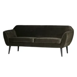 WOOOD 2,5 Zitsbank Rocco Donkergroen