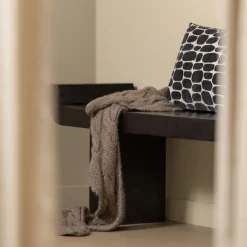 WOOOD Bank Lox Zwart - 183 cm