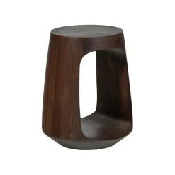 WOOOD Bijzettafel Bayo Walnoot - Ø 33 cm