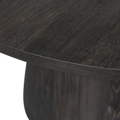 WOOOD Bijzettafel Maan Donkerbruin - Ø 60 cm