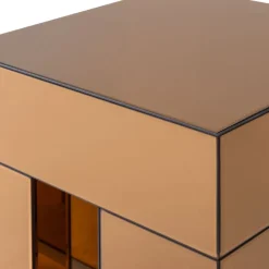 WOOOD Bijzettafel Mirrox Bruin - 45x45 cm