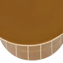 WOOOD Bijzettafel Plu Honinggeel - Ø 38 cm