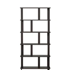 WOOOD Boekenkast Riss Donkerbruin - 90x186x30 cm