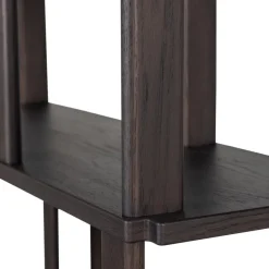 WOOOD Boekenkast Riss Donkerbruin - 90x186x30 cm