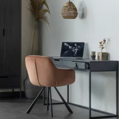 WOOOD Bureau Silas Zwart - 140x75x44 cm