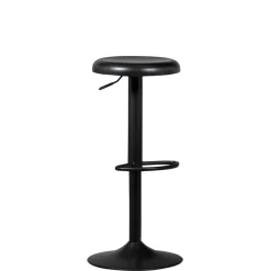 WOOOD Draaibare Barkruk Isaac Zwart