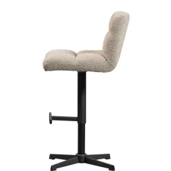 WOOOD Draaibare Barkruk Vinny Beige