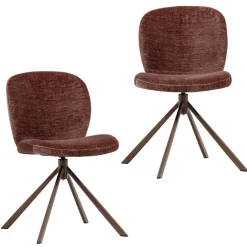 WOOOD Draaibare Eetkamerstoel Femke Bruin