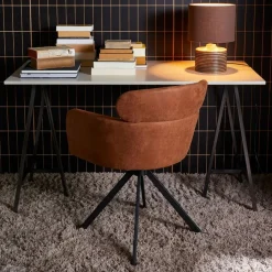 WOOOD Draaibare Eetkamerstoel Fenne Cognac