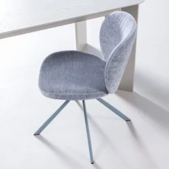 WOOOD Draaibare Eetkamerstoel Femke Blauw