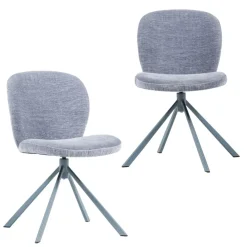 WOOOD Draaibare Eetkamerstoel Femke Blauw