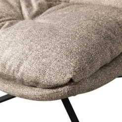 WOOOD Draaifauteuil Arve Beige