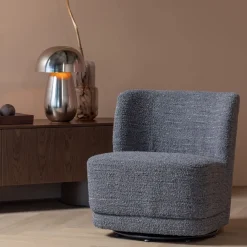 WOOOD Draaifauteuil Atty Grijs