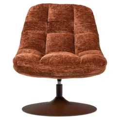 WOOOD Draaifauteuil Elvi Roestbruin