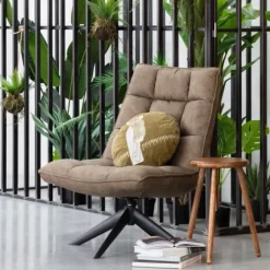 WOOOD Draaifauteuil Jouke Groen