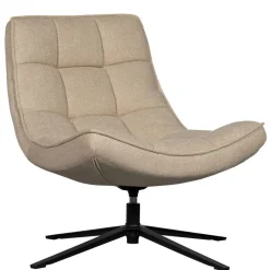 WOOOD Draaifauteuil Maudi Beige