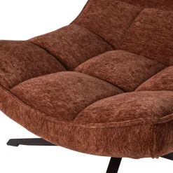 WOOOD Draaifauteuil Maudi Roestbruin