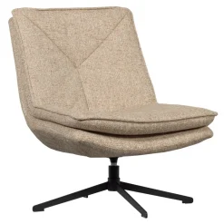 WOOOD Draaifauteuil Milaro Beige