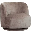 WOOOD Draaifauteuil Popular Taupe