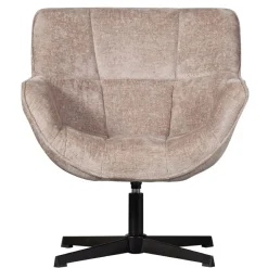 WOOOD Draaifauteuil Wibo Taupe