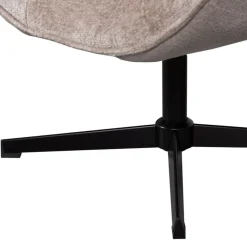 WOOOD Draaifauteuil Wibo Taupe