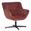 WOOOD Draaifauteuil Wibo RoodBruin