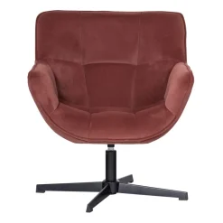 WOOOD Draaifauteuil Wibo RoodBruin